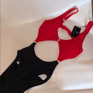 One piece bathing suit
